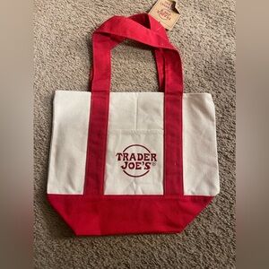Mini red Trader Joe’s Canvas tote bag